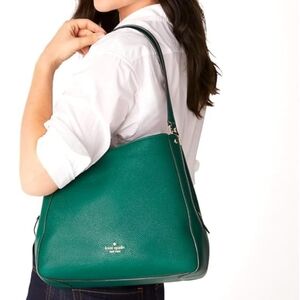 kate spade Emerald Green Leather Shoulder Bag